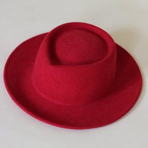 Ecote Red Felt Rimmed Hat by Urban Outfitters